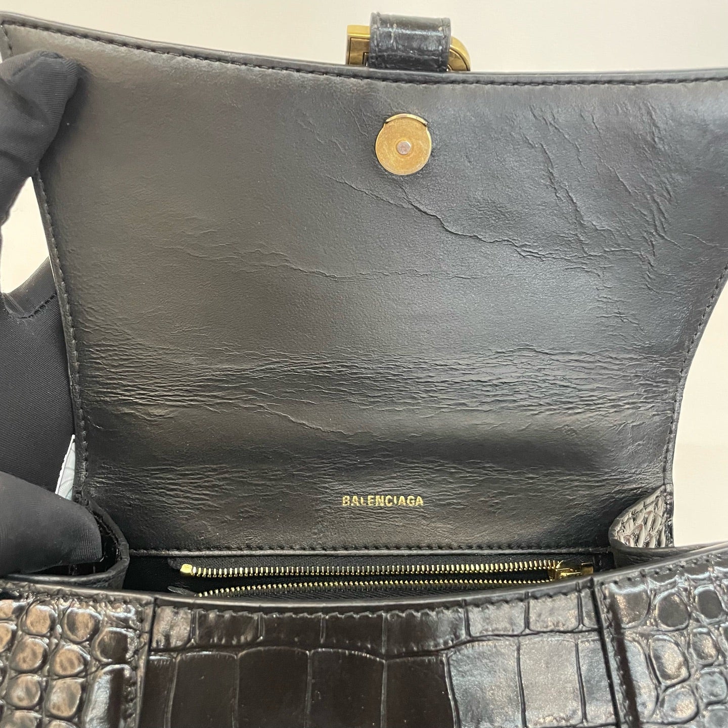 Balenciaga - Hourglass - Patent leather - Black - (Small)