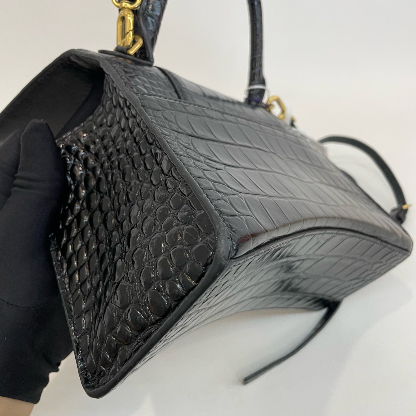 Balenciaga - Hourglass - Patent leather - Black - (Small)