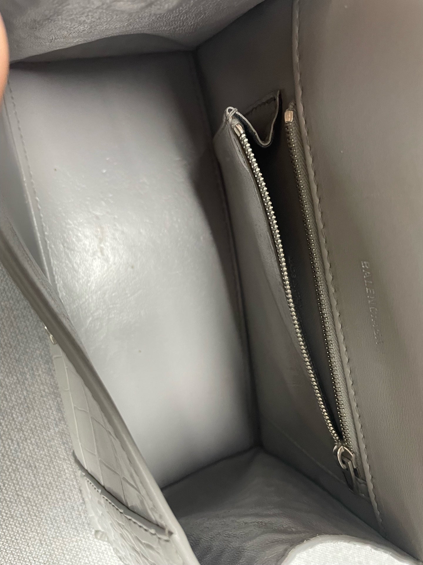 Balenciaga - Hourglass - Patent leather - Grey - (small)