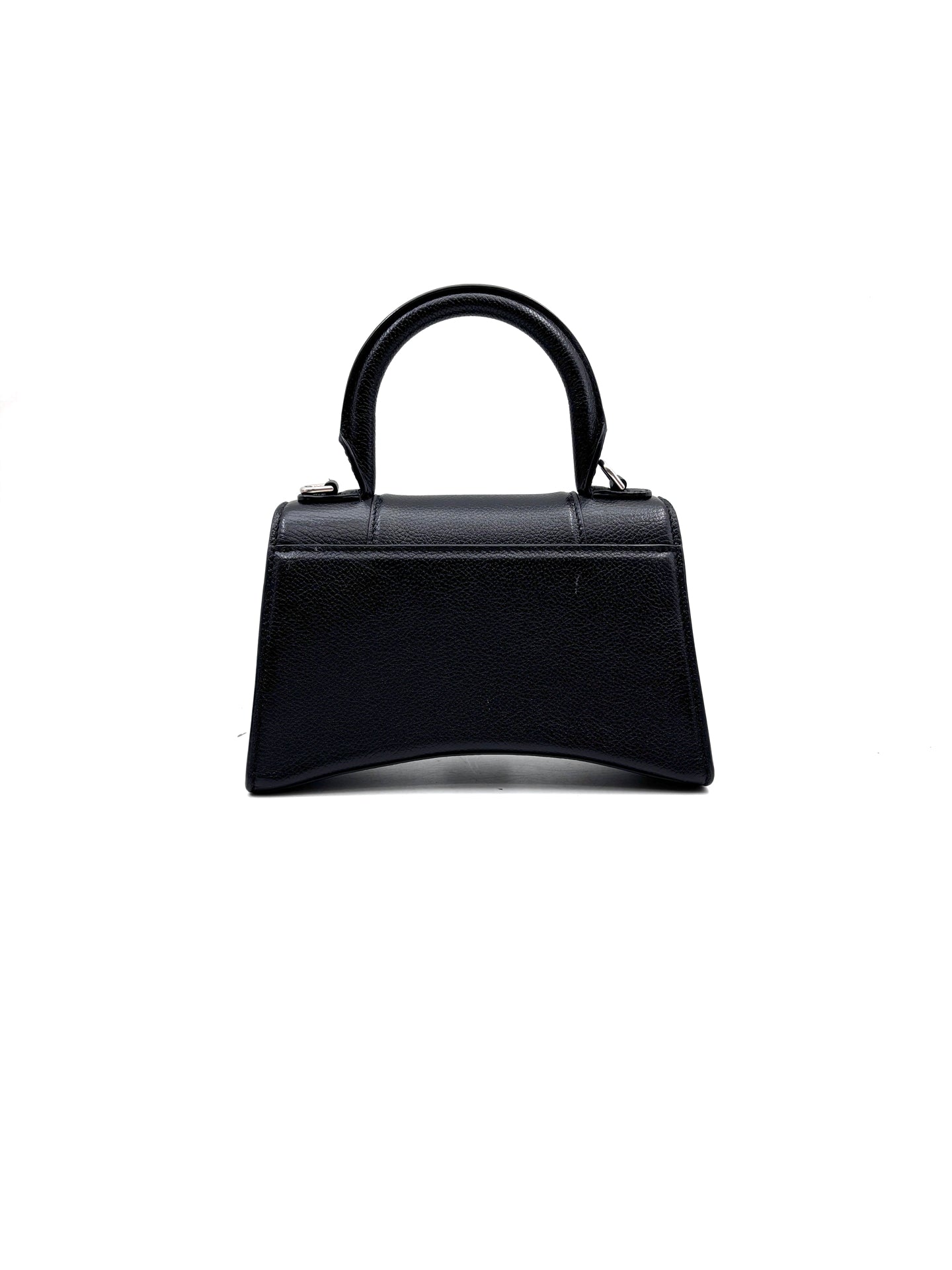 Balenciaga - Hourglass - Pebbled leather - Black - (mini)