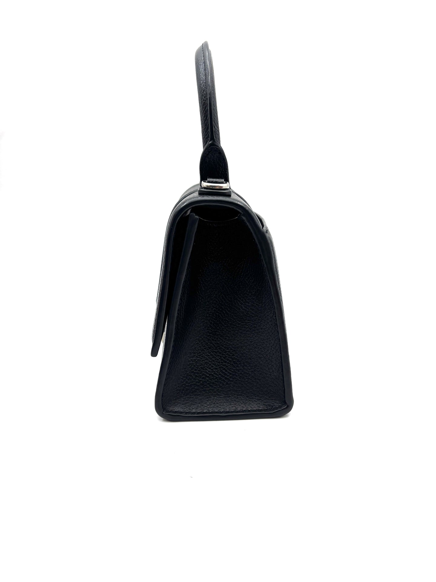 Balenciaga - Hourglass - Pebbled leather - Black - (mini)