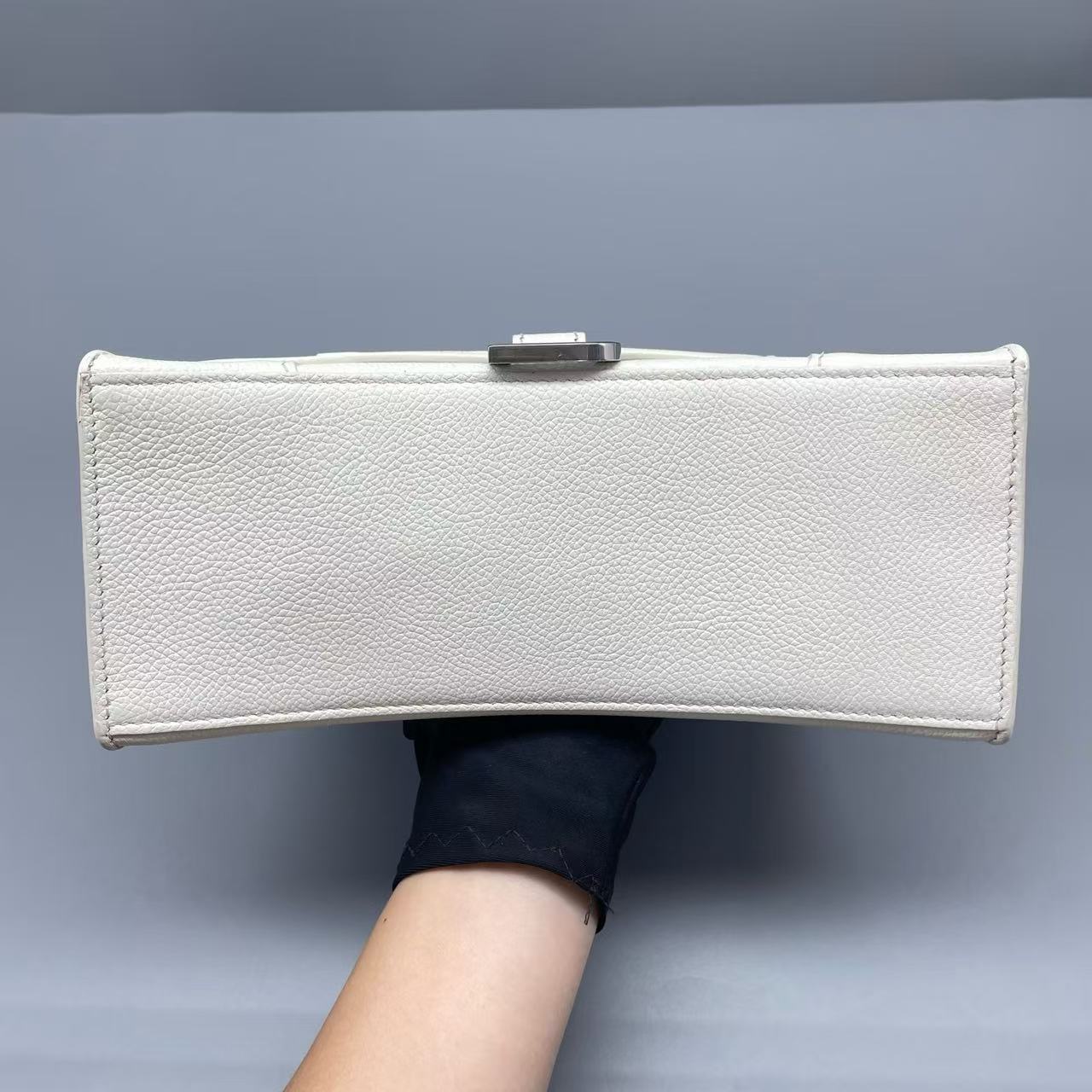Balenciaga - Hourglass S - Grained calfskin leather - White - (Small)