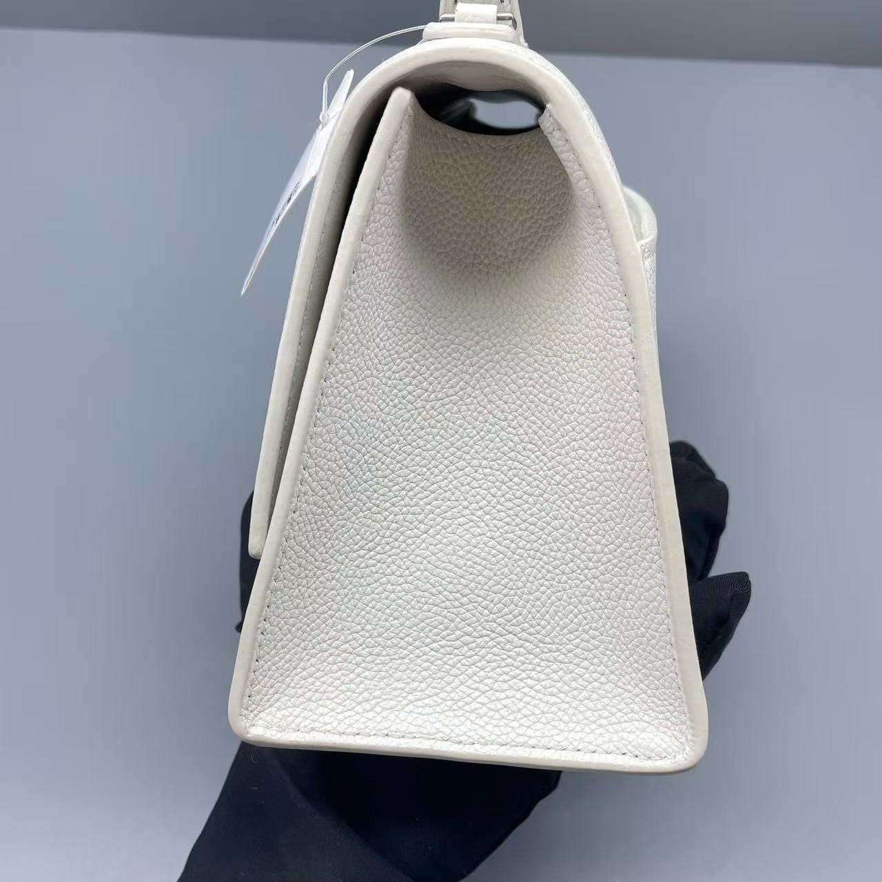 Balenciaga - Hourglass S - Grained calfskin leather - White - (Small)