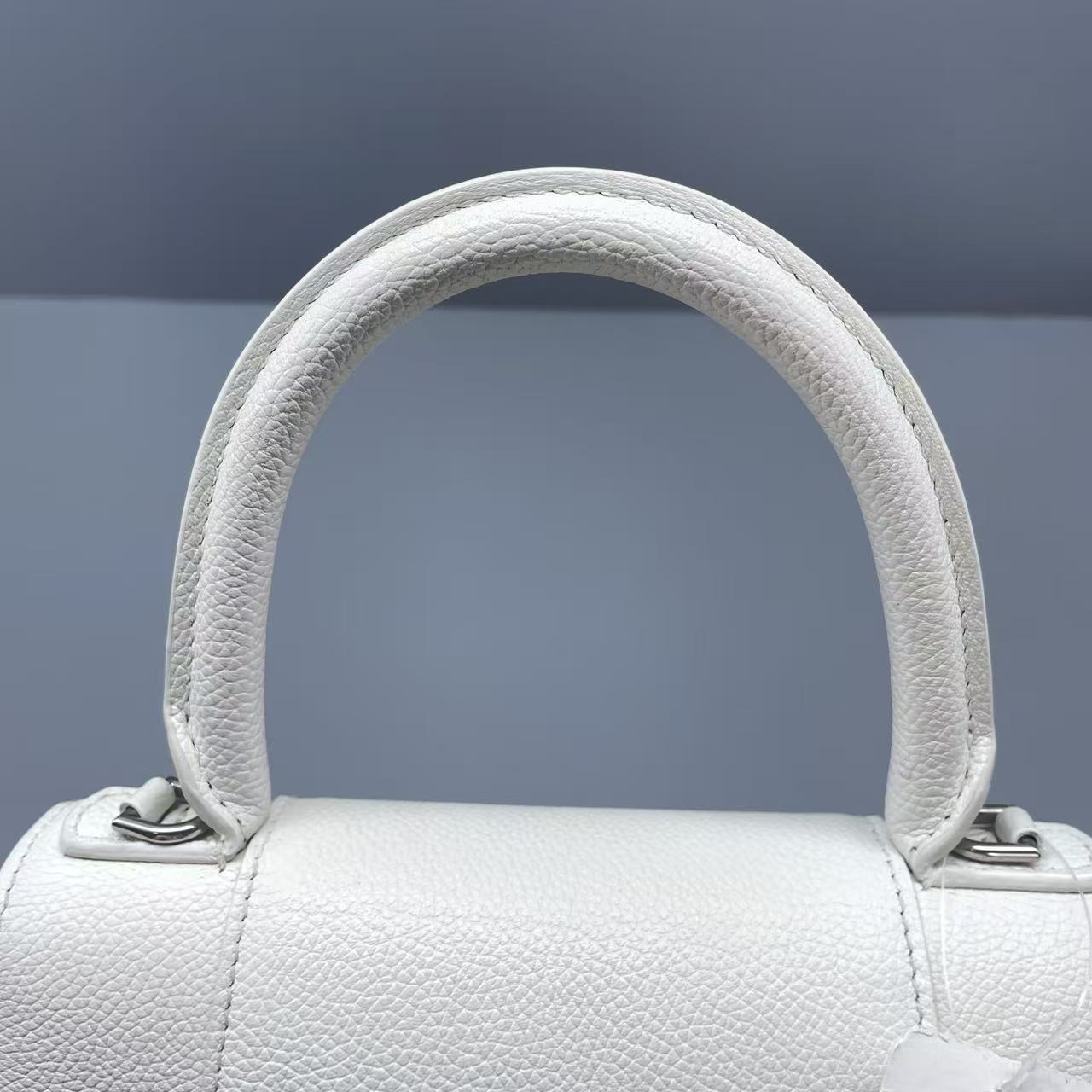 Balenciaga - Hourglass S - Grained calfskin leather - White - (Small)