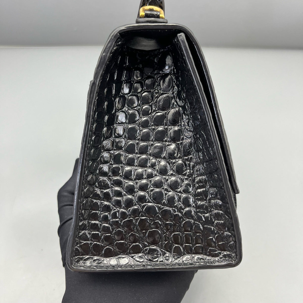 Balenciaga - Hourglass S - Leather - Black - (mini)