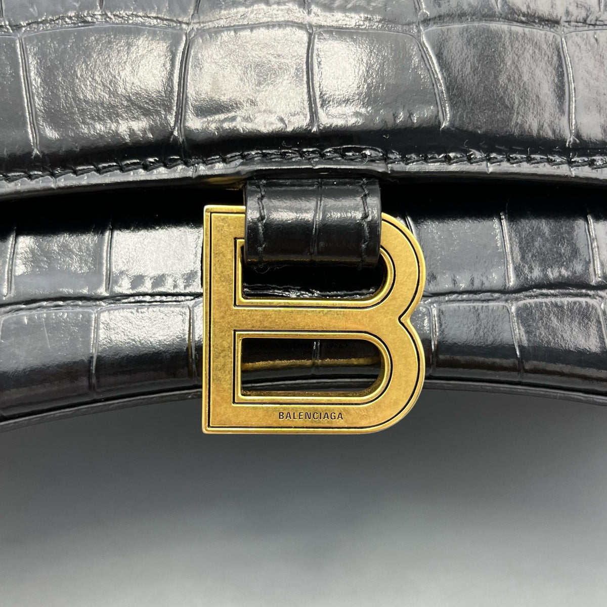 Balenciaga - Hourglass S - Leather - Black - (mini)