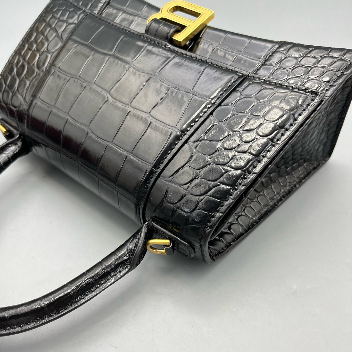 Balenciaga - Hourglass S - Leather - Black - (mini)