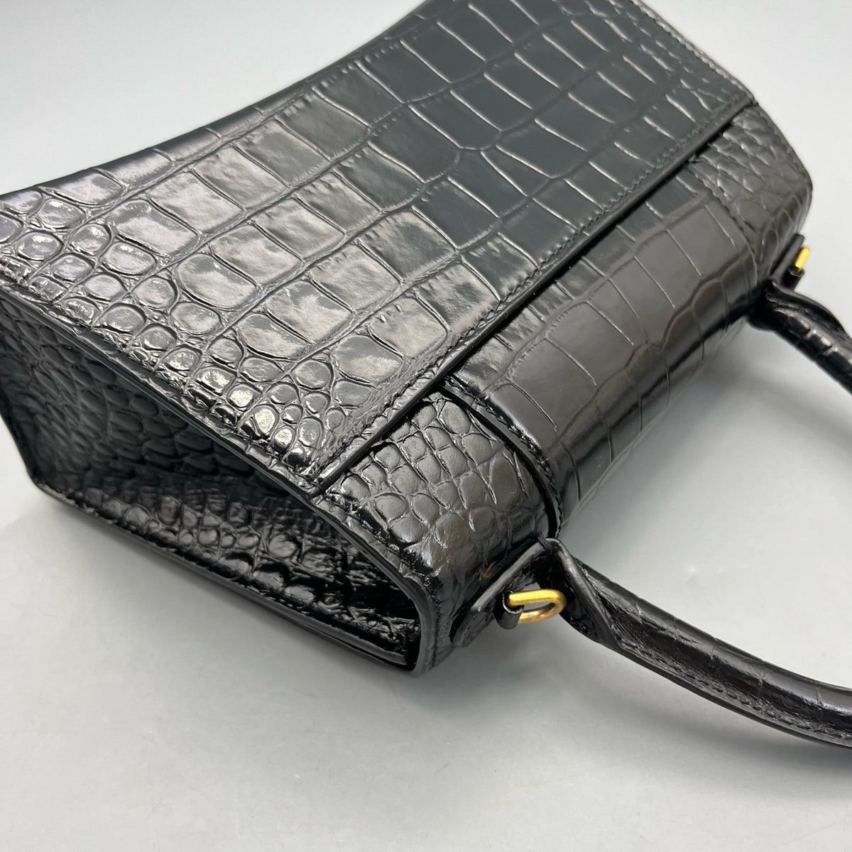 Balenciaga - Hourglass S - Leather - Black - (mini)