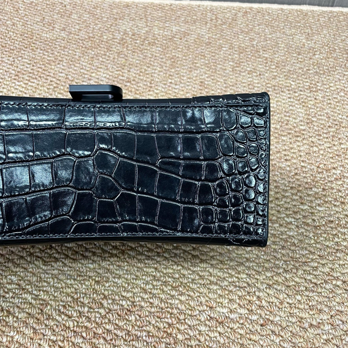 Balenciaga - Hourglass S - Leather - Black - (small)
