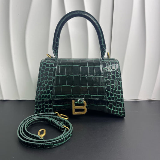 Balenciaga - Hourglass S - Leather - Green - (small)
