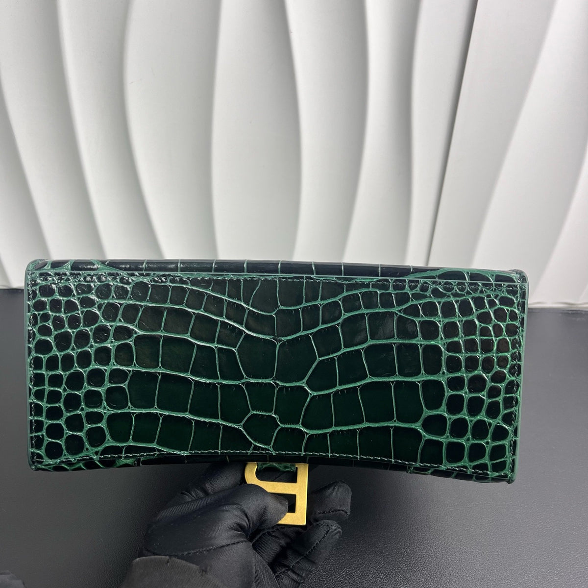 Balenciaga - Hourglass S - Leather - Green - (small)