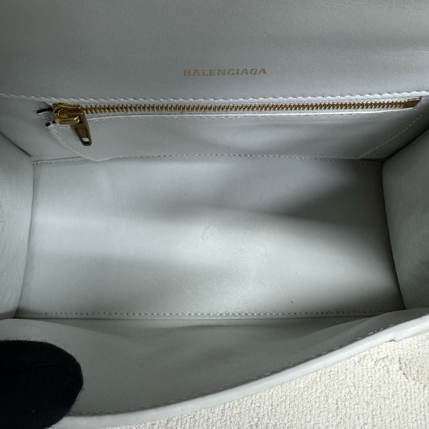 Balenciaga - HOURGLASS S - Leather - White - (small)