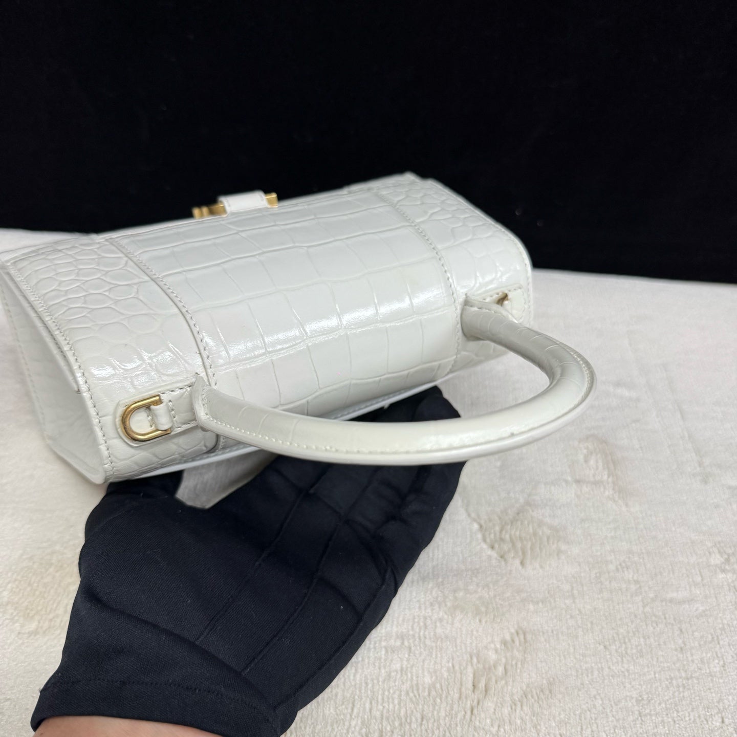 Balenciaga - HOURGLASS S - Leather - White - (small)