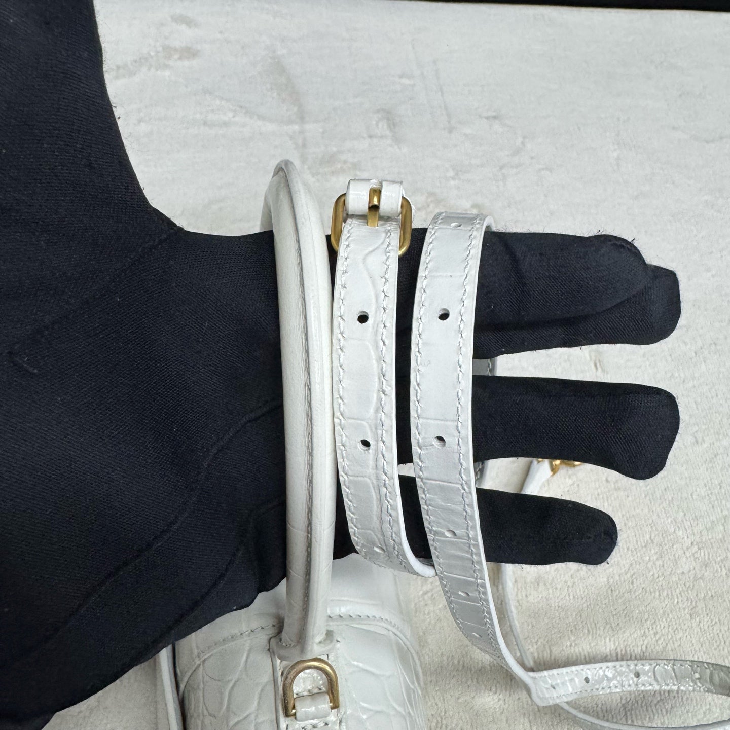 Balenciaga - HOURGLASS S - Leather - White - (small)