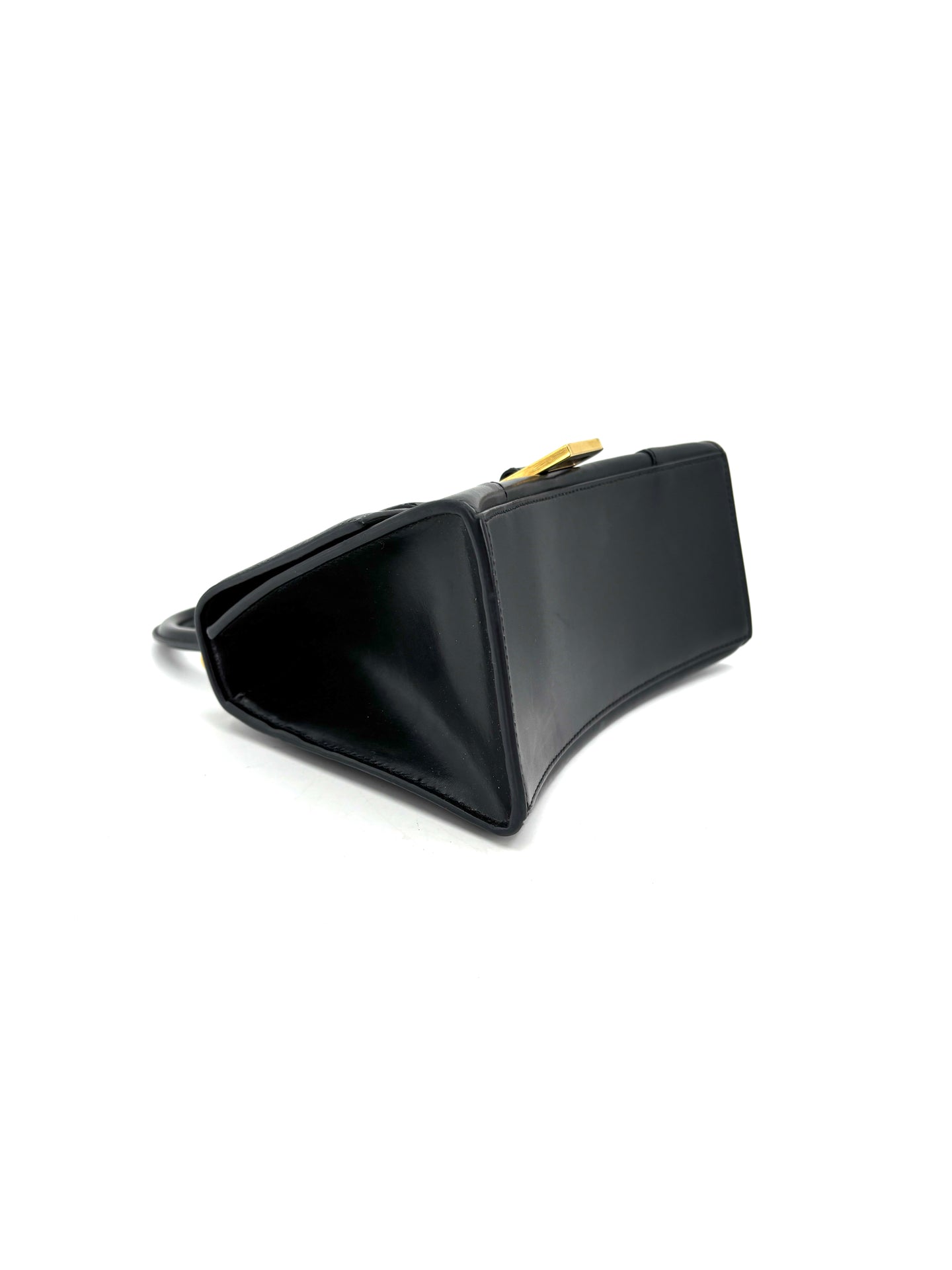 Balenciaga - Hourglass Small Top Handle Bag - Leather - Black - (Small)