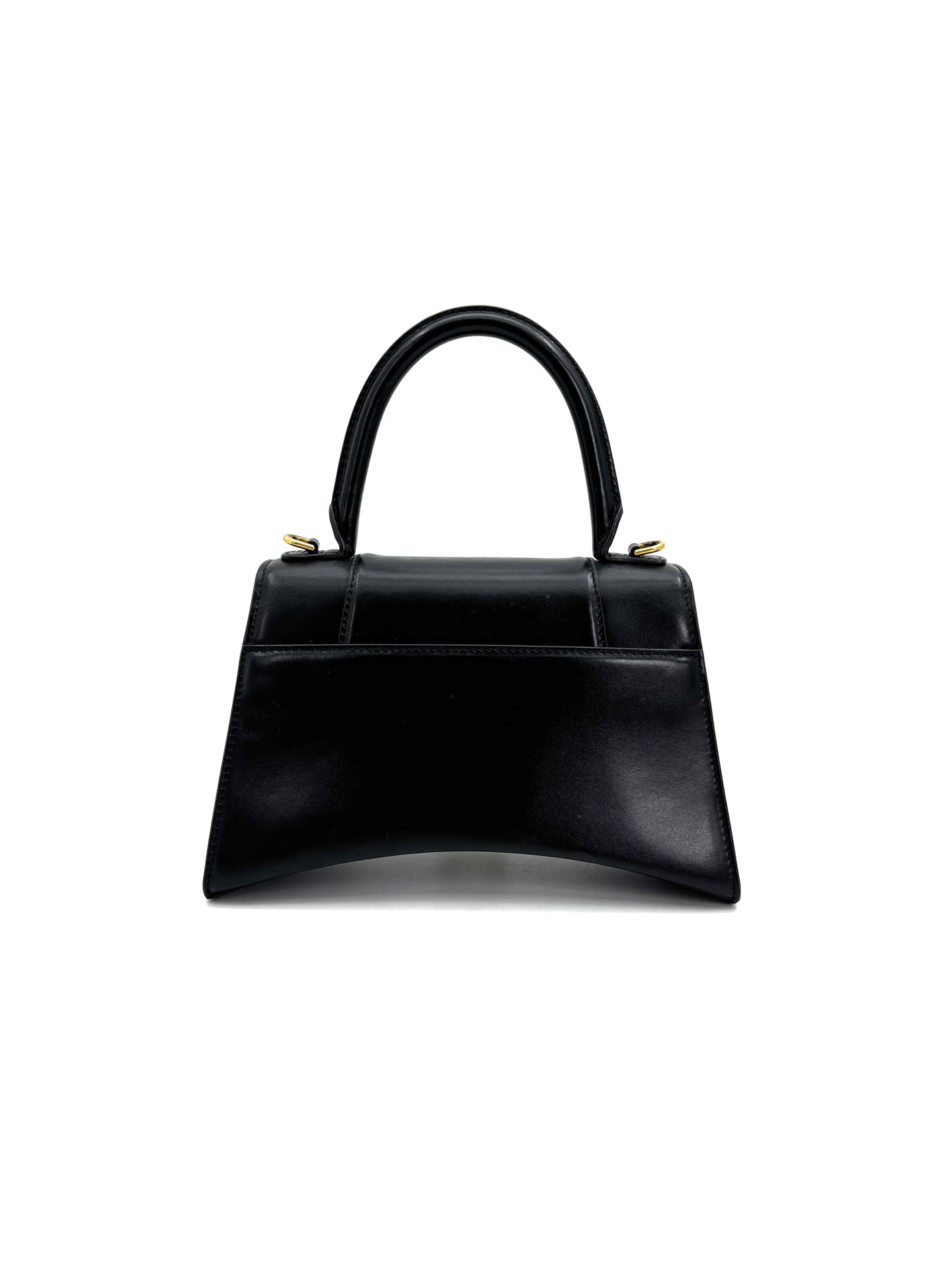 Balenciaga - Hourglass Small Top Handle Bag - Leather - Black - (Small)