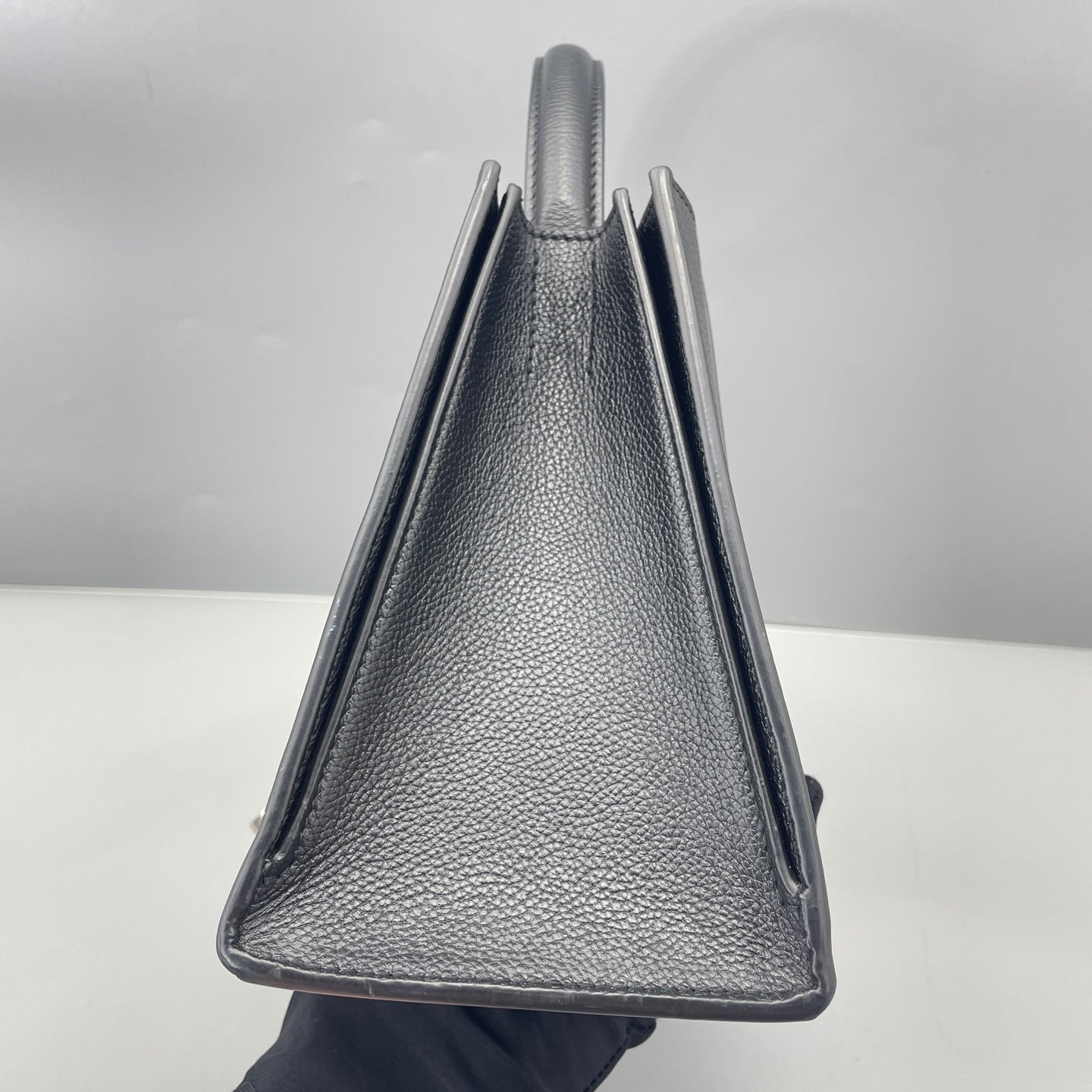Balenciaga - Hourglass Top Handle Bag - Leather - Black - (small)