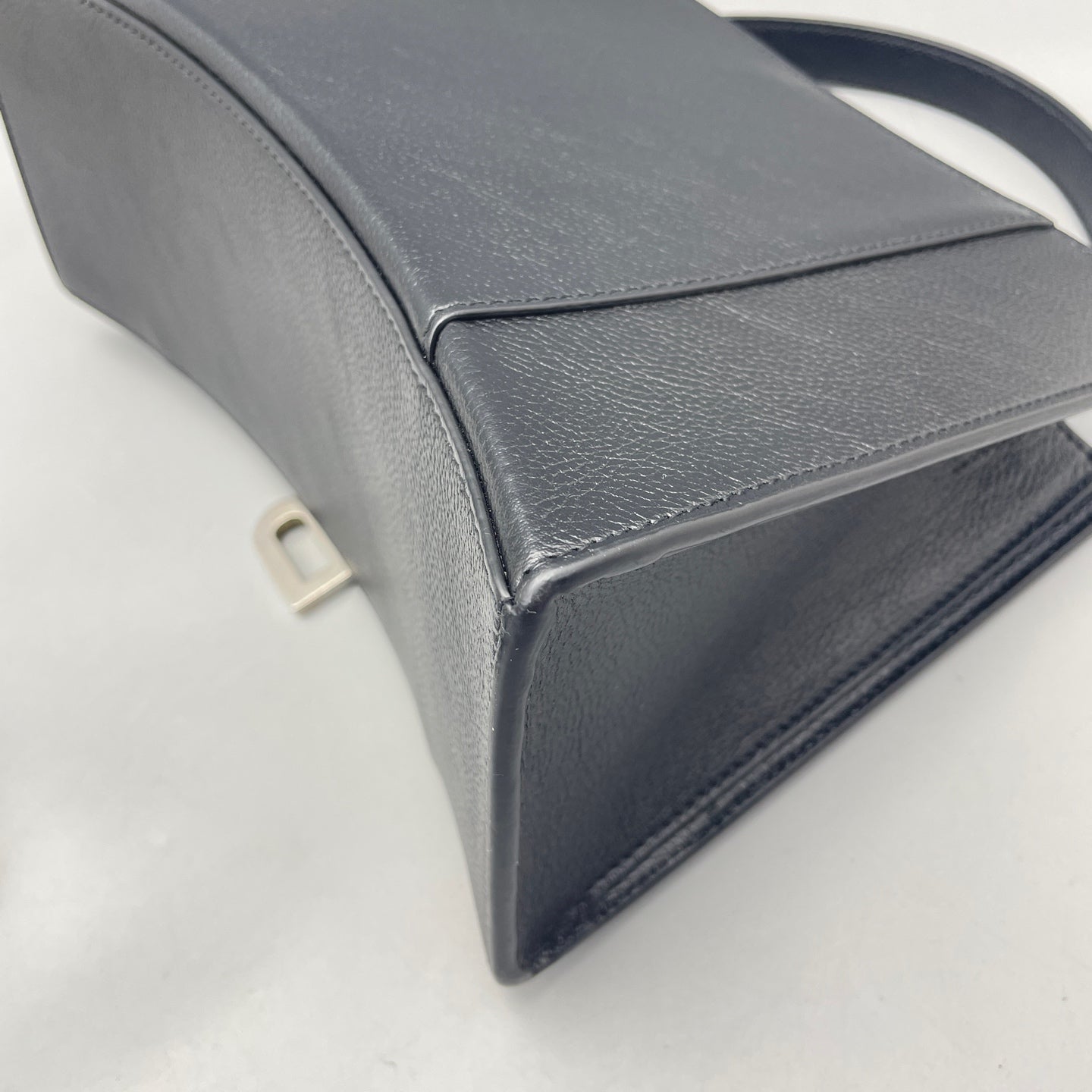 Balenciaga - Hourglass Top Handle Bag - Leather - Black - (small)