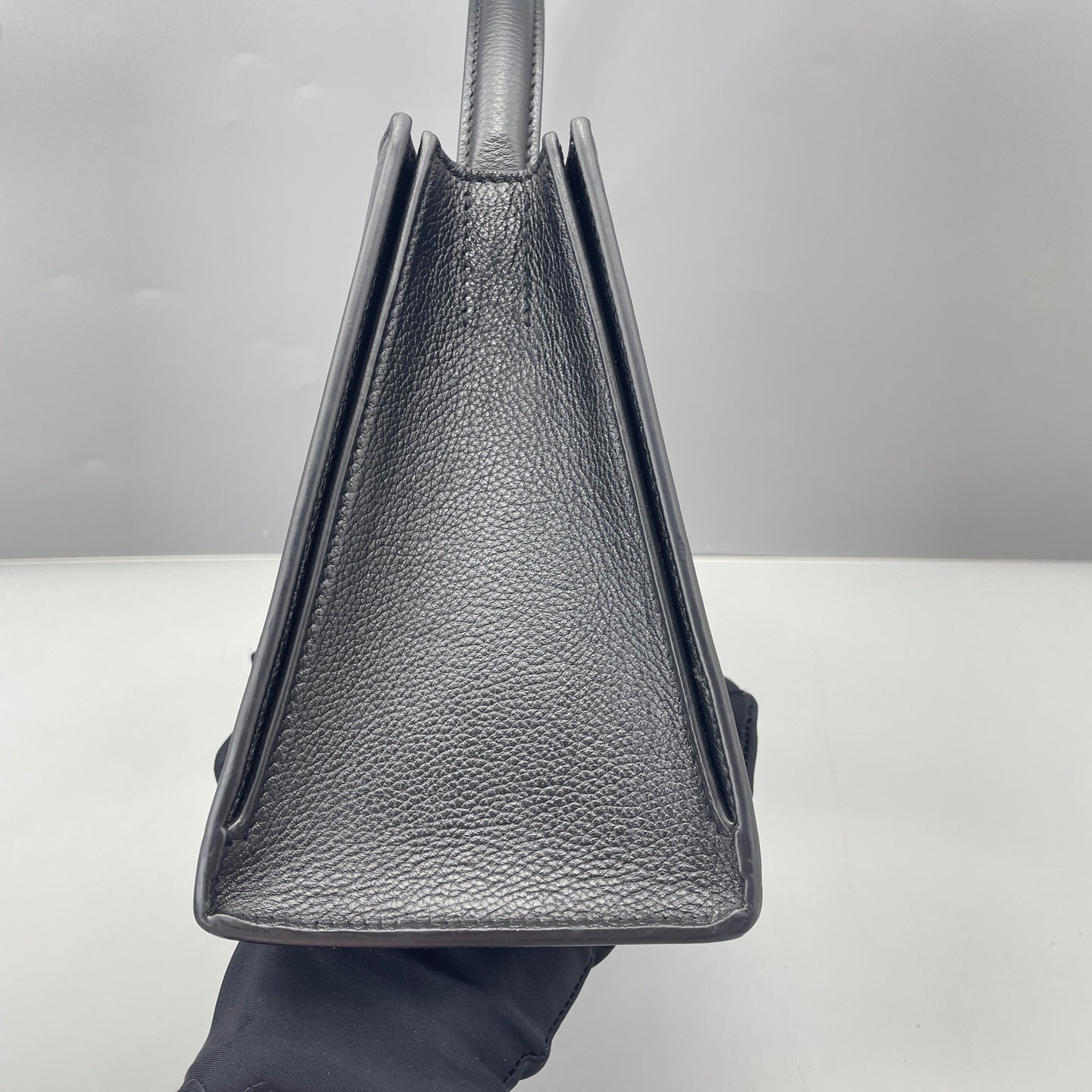 Balenciaga - Hourglass Top Handle Bag - Leather - Black - (small)