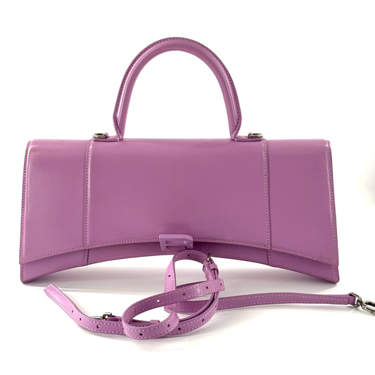 Balenciaga - Hourglass Top Handle Bag - Leather - Purple - (medium)