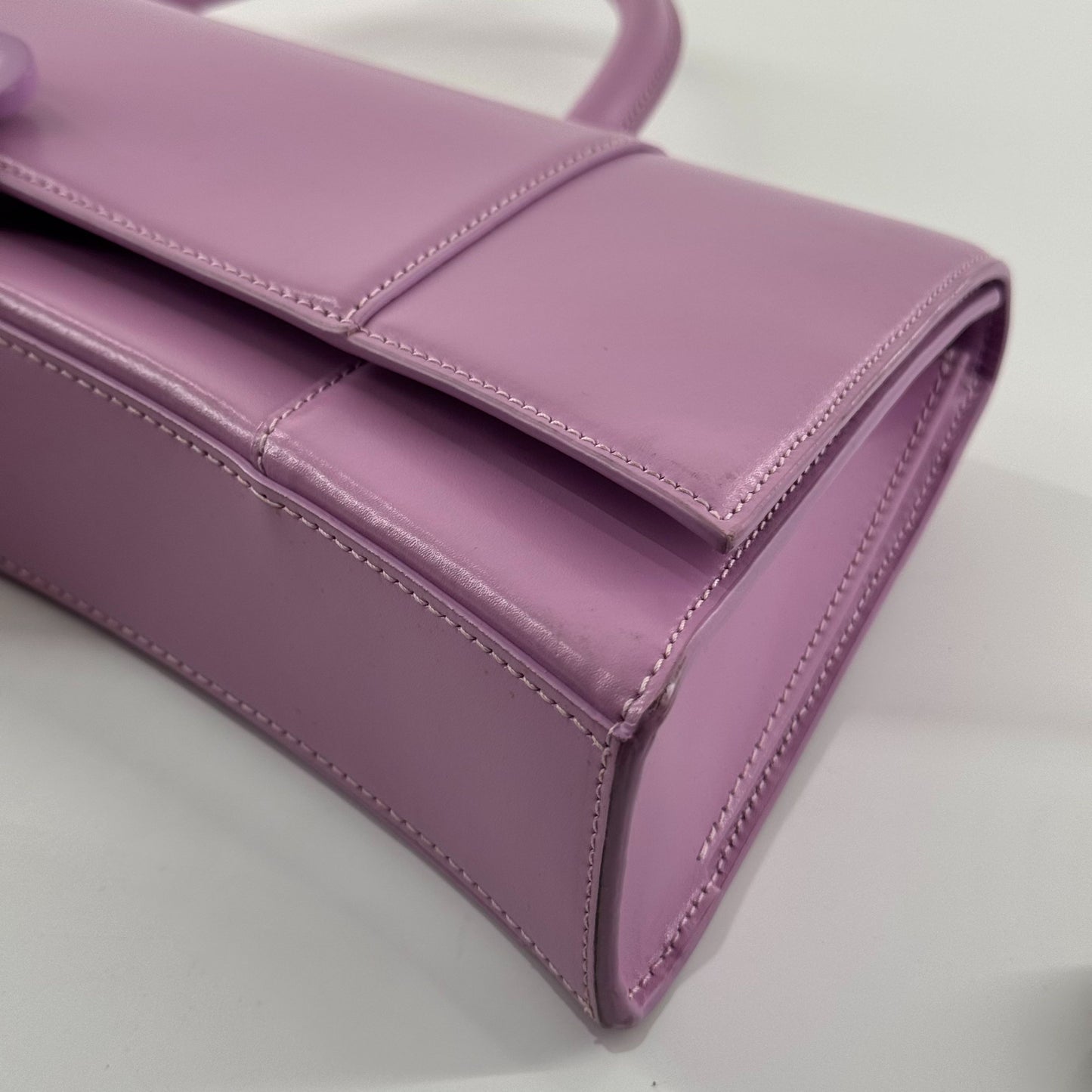 Balenciaga - Hourglass Top Handle Bag - Leather - Purple - (medium)