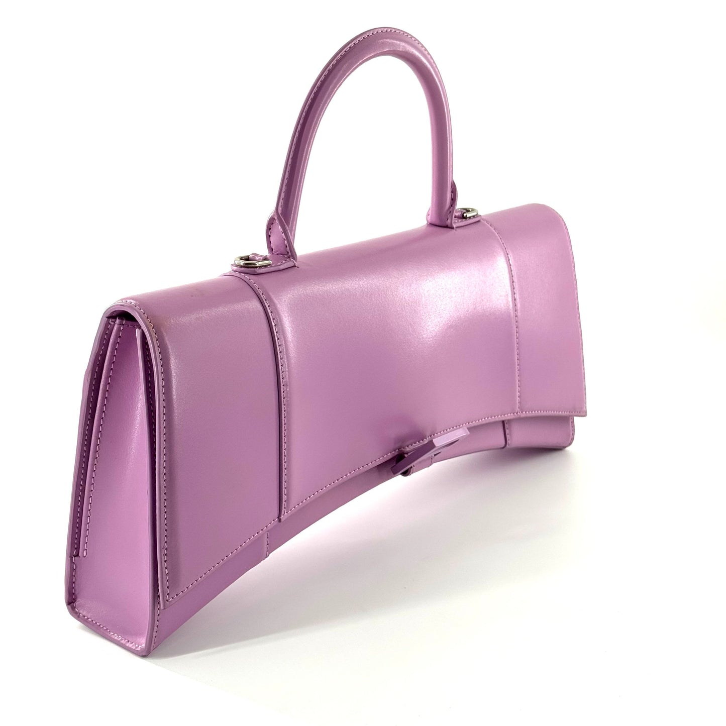 Balenciaga - Hourglass Top Handle Bag - Leather - Purple - (medium)