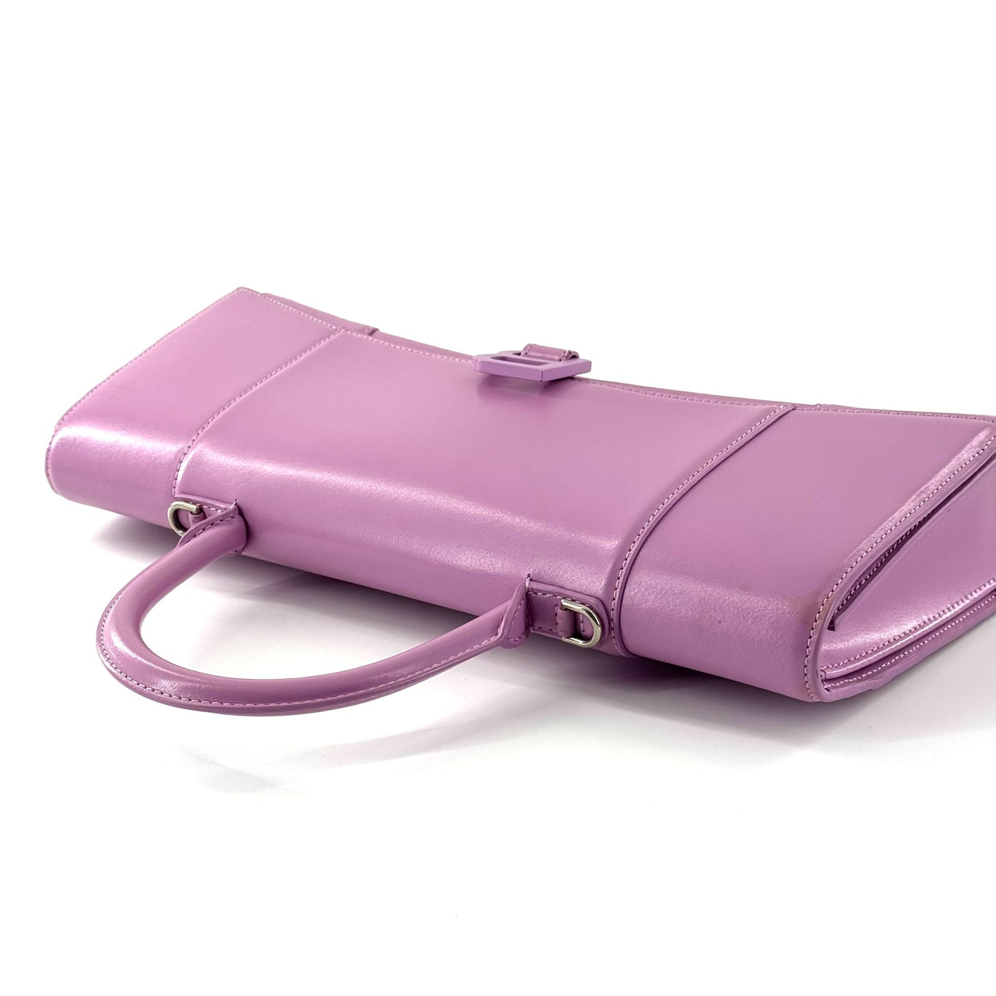 Balenciaga - Hourglass Top Handle Bag - Leather - Purple - (medium)
