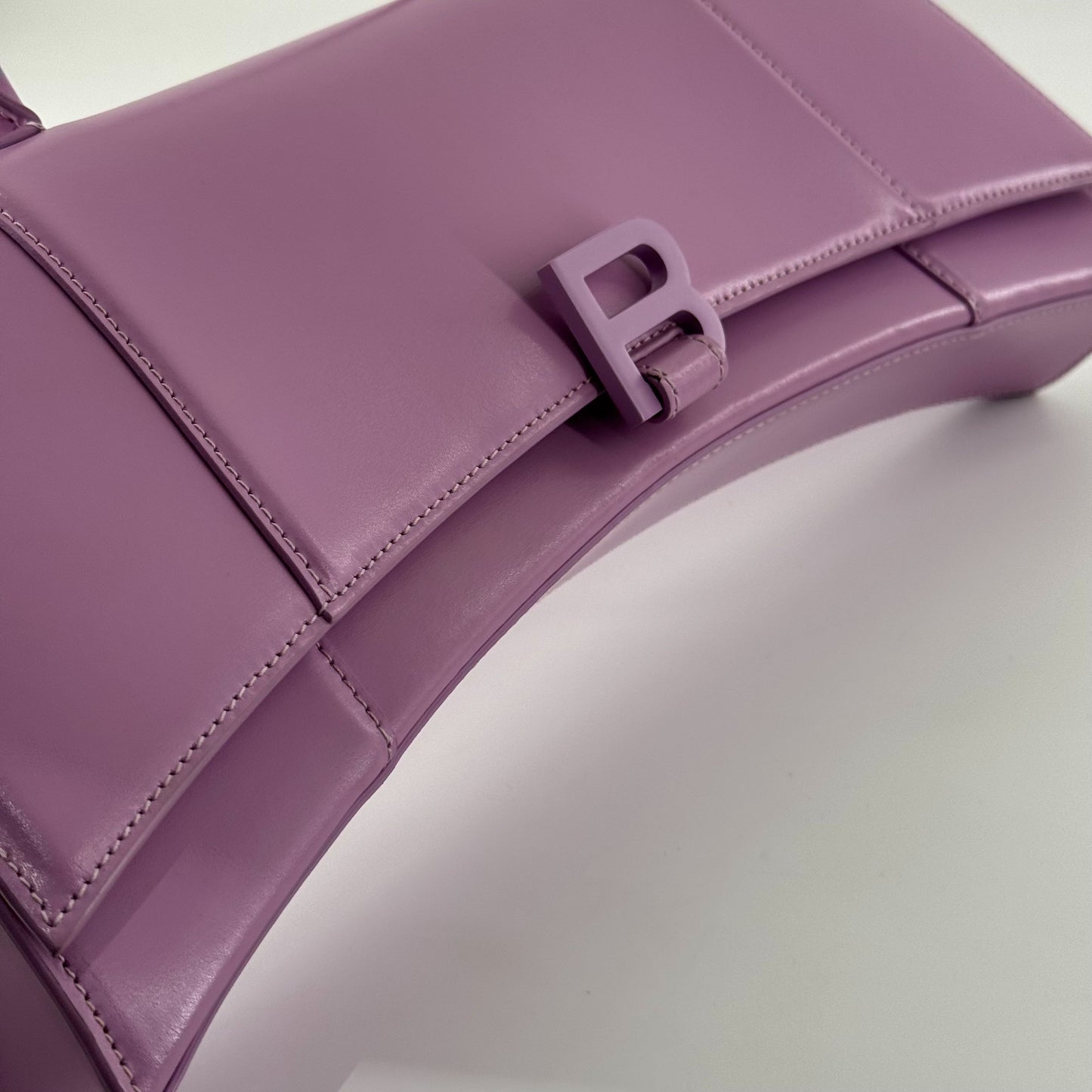 Balenciaga - Hourglass Top Handle Bag - Leather - Purple - (medium)