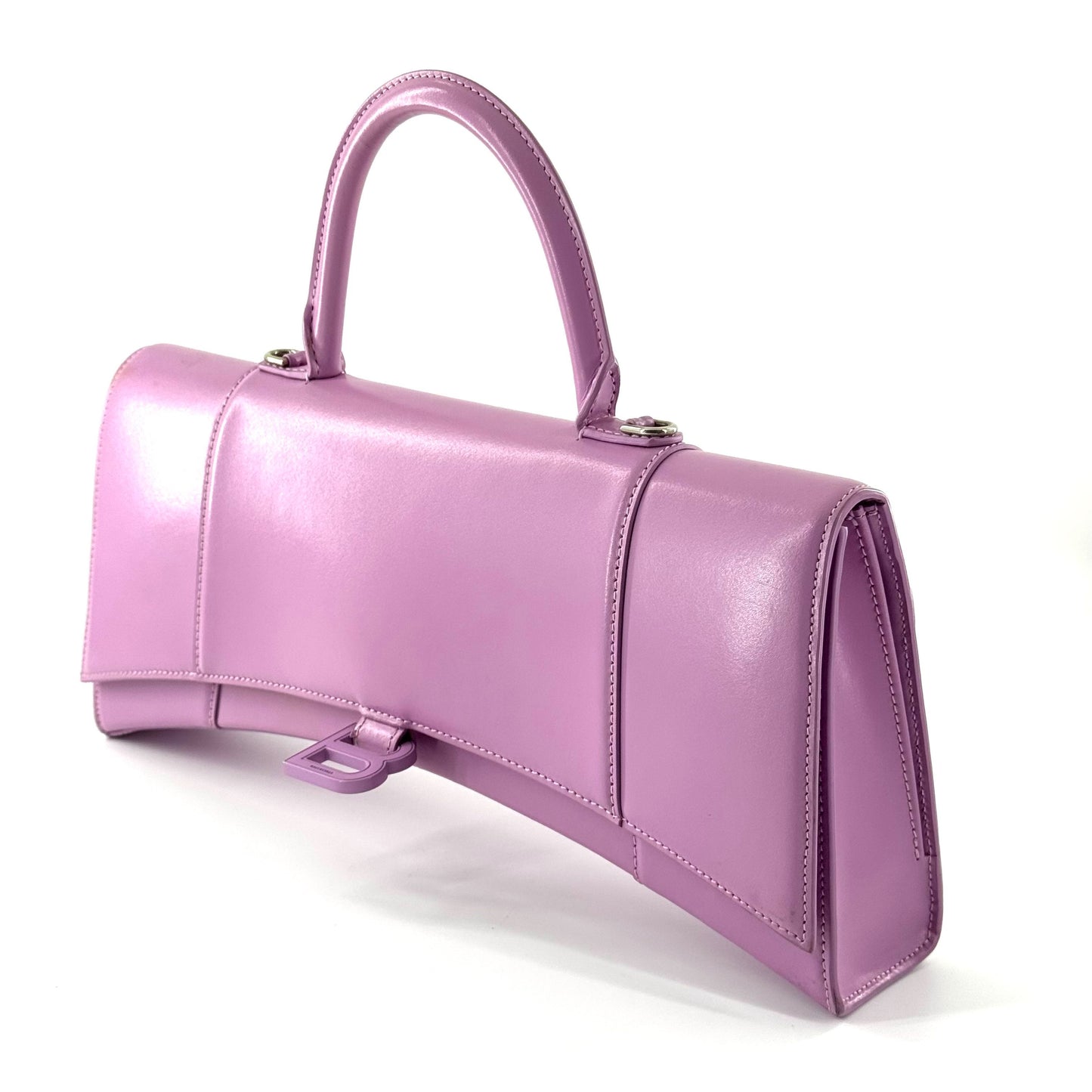 Balenciaga - Hourglass Top Handle Bag - Leather - Purple - (medium)