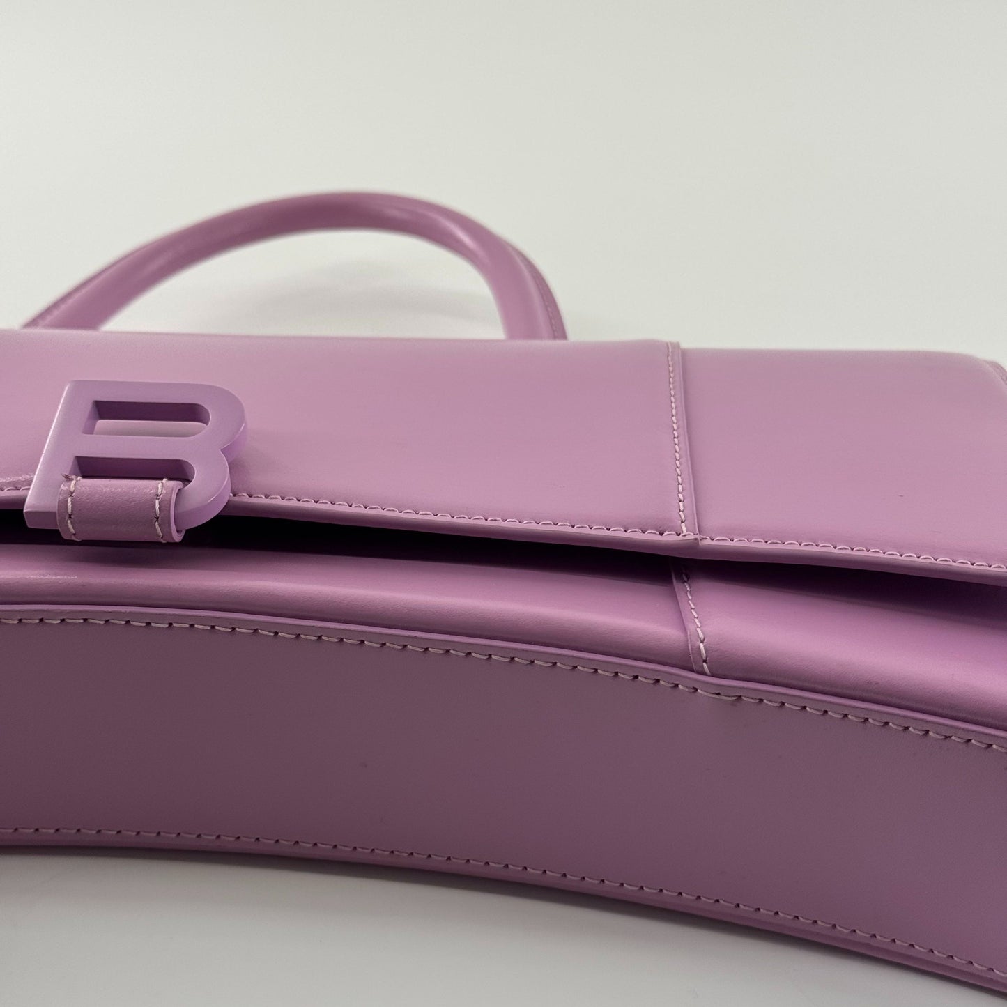 Balenciaga - Hourglass Top Handle Bag - Leather - Purple - (medium)