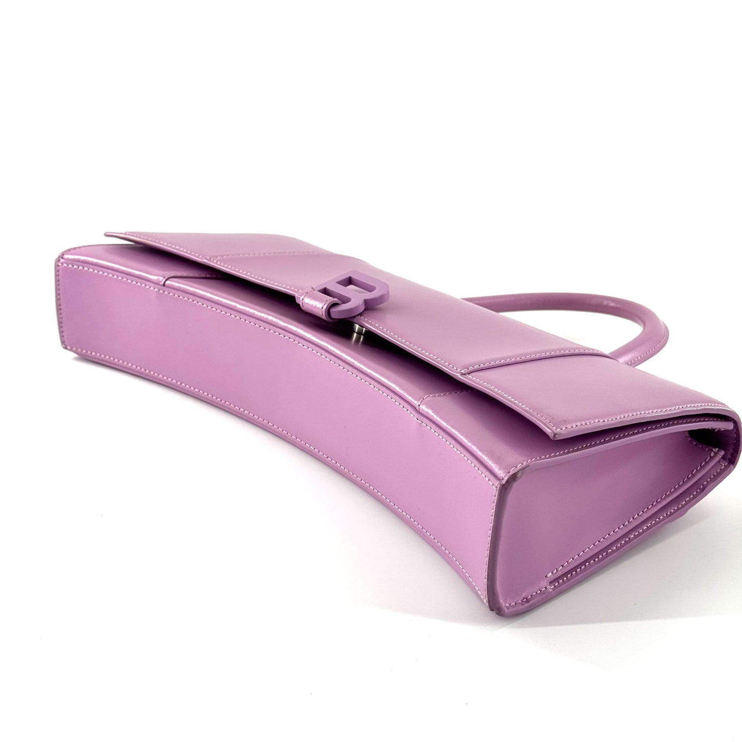 Balenciaga - Hourglass Top Handle Bag - Leather - Purple - (medium)