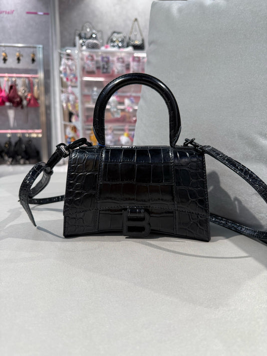 Balenciaga - Hourglass XS - Leather - Black - (xs)
