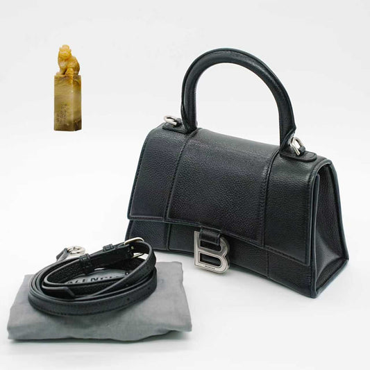 Balenciaga - Hourglass XS - Leather - Black - (XS)