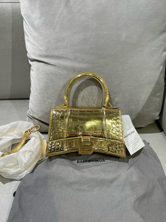 Balenciaga - Hourglass XS - Leather - Gold - (mini)