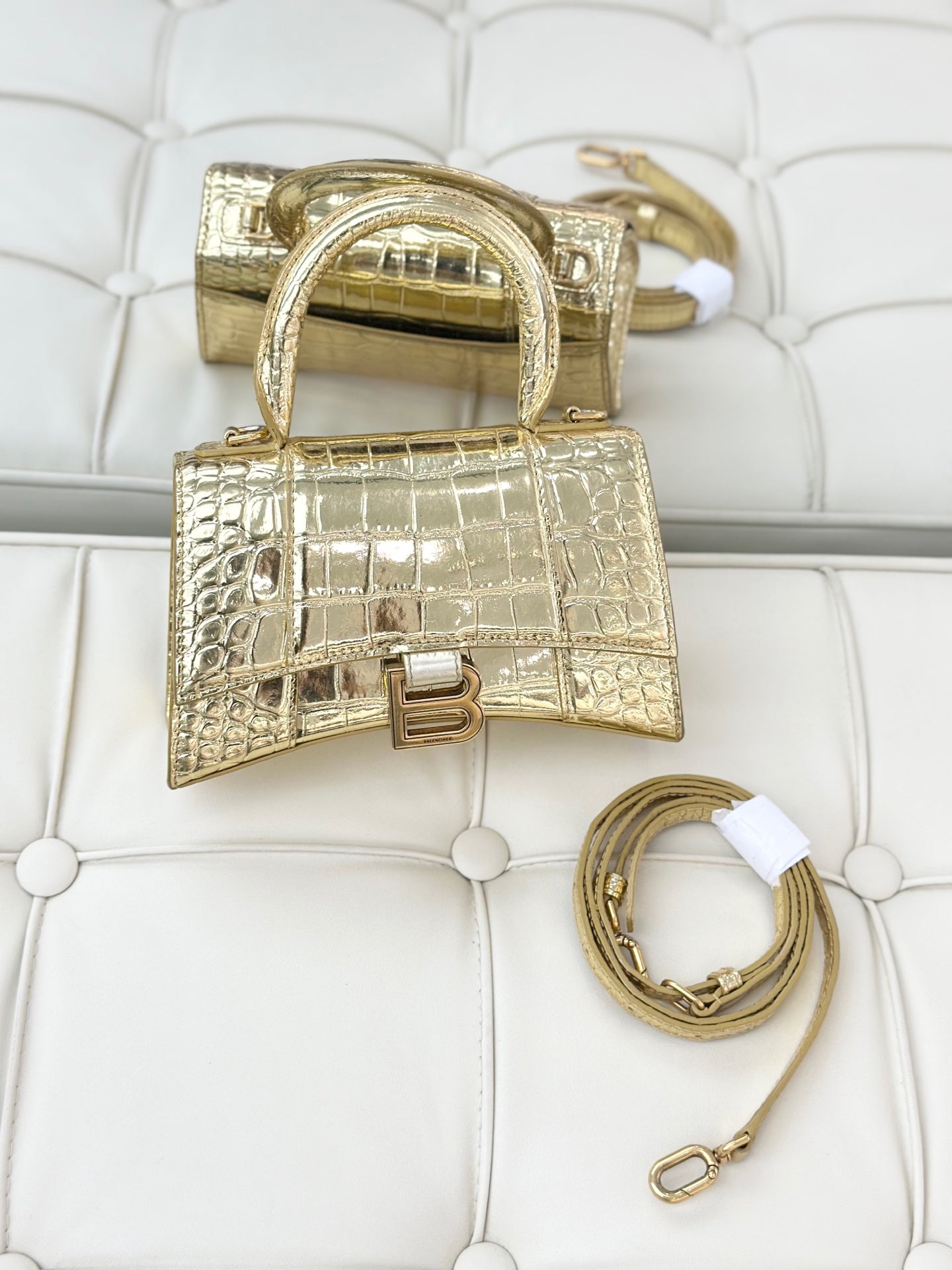 Balenciaga - Hourglass XS - Leather - Gold - (XS)