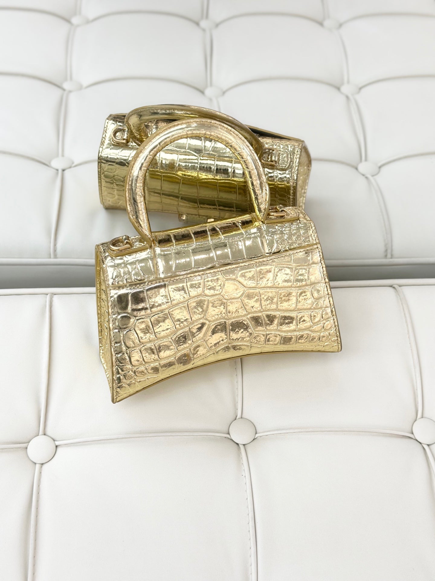 Balenciaga - Hourglass XS - Leather - Gold - (XS)