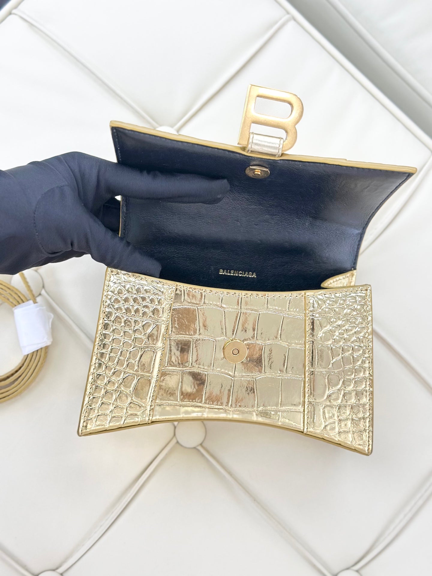Balenciaga - Hourglass XS - Leather - Gold - (XS)