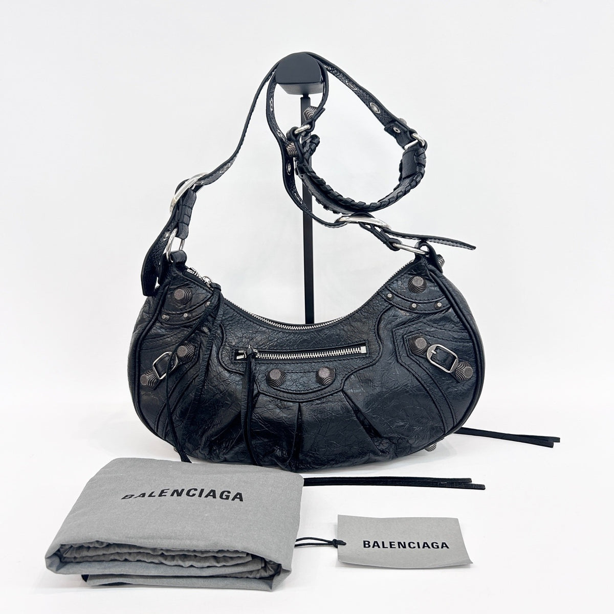 Balenciaga - Le Cagole Crossbody Bag - Leather - Black - (small)