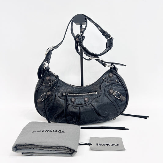 Balenciaga - Le Cagole Crossbody Bag - Leather - Black - (small)