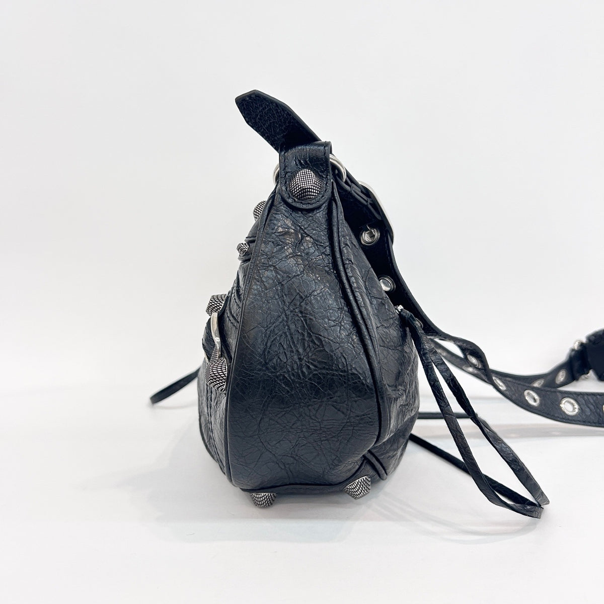 Balenciaga - Le Cagole Crossbody Bag - Leather - Black - (small)