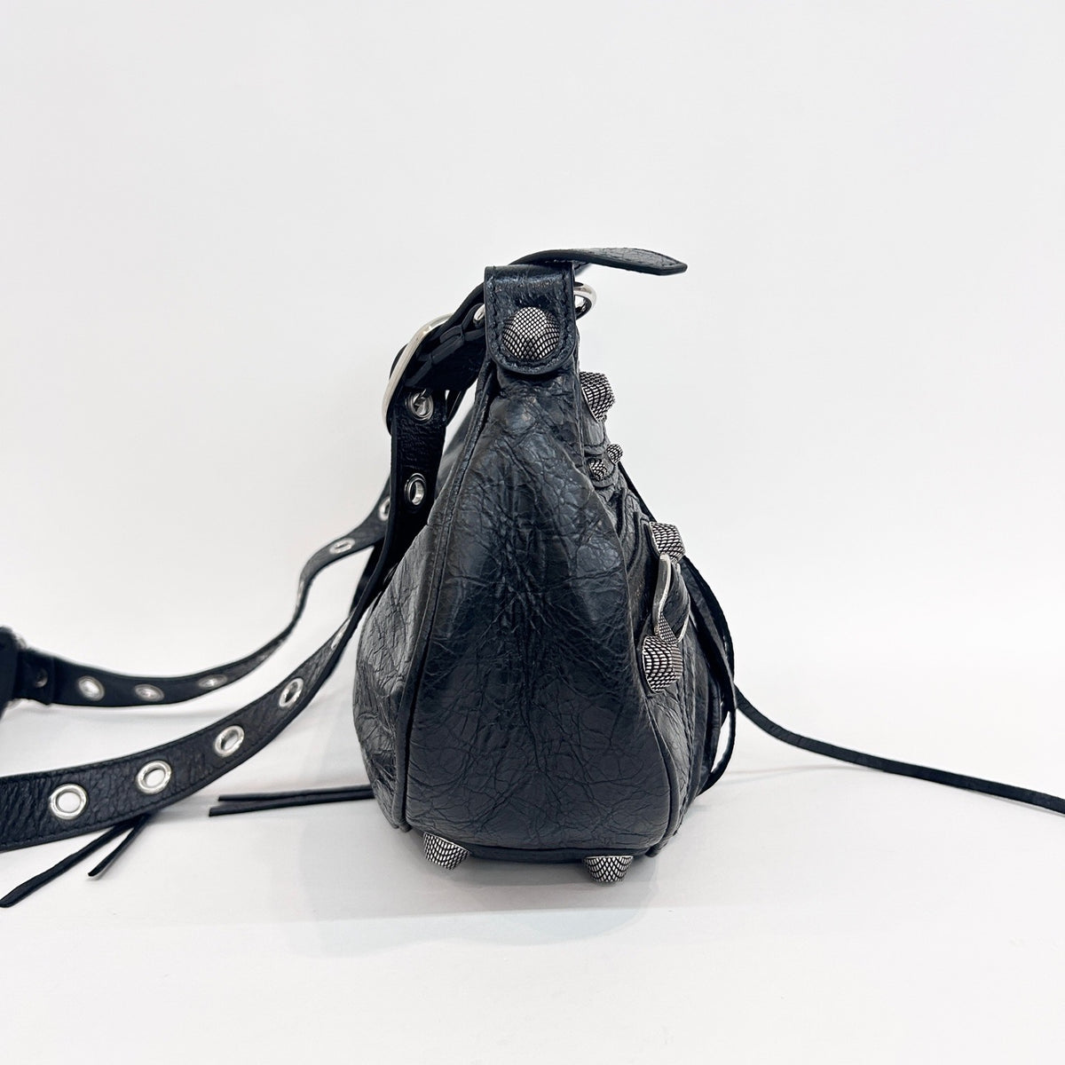 Balenciaga - Le Cagole Crossbody Bag - Leather - Black - (small)