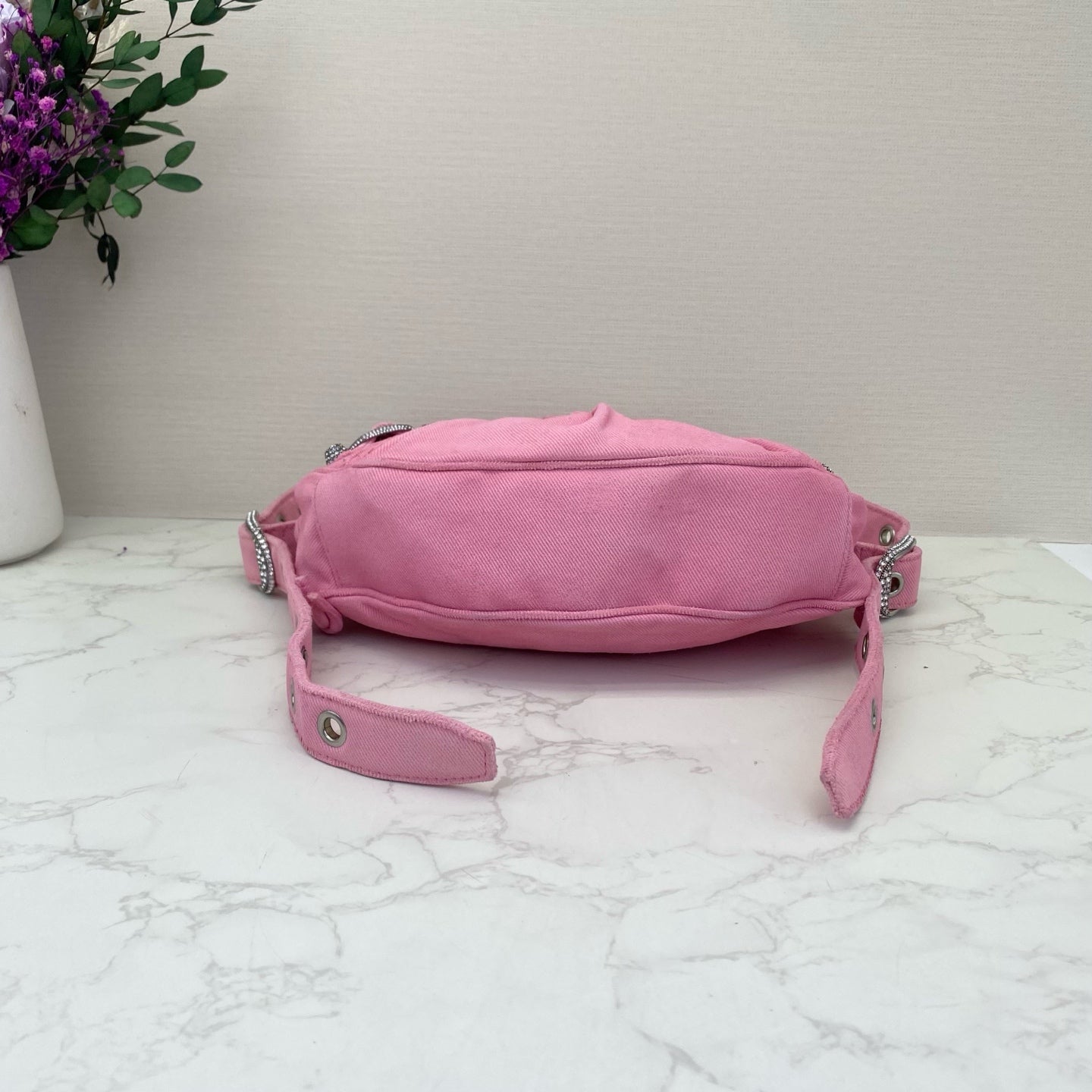 Balenciaga - Le Cagole - Denim - Pink with Silver-tone Hardware - (small)