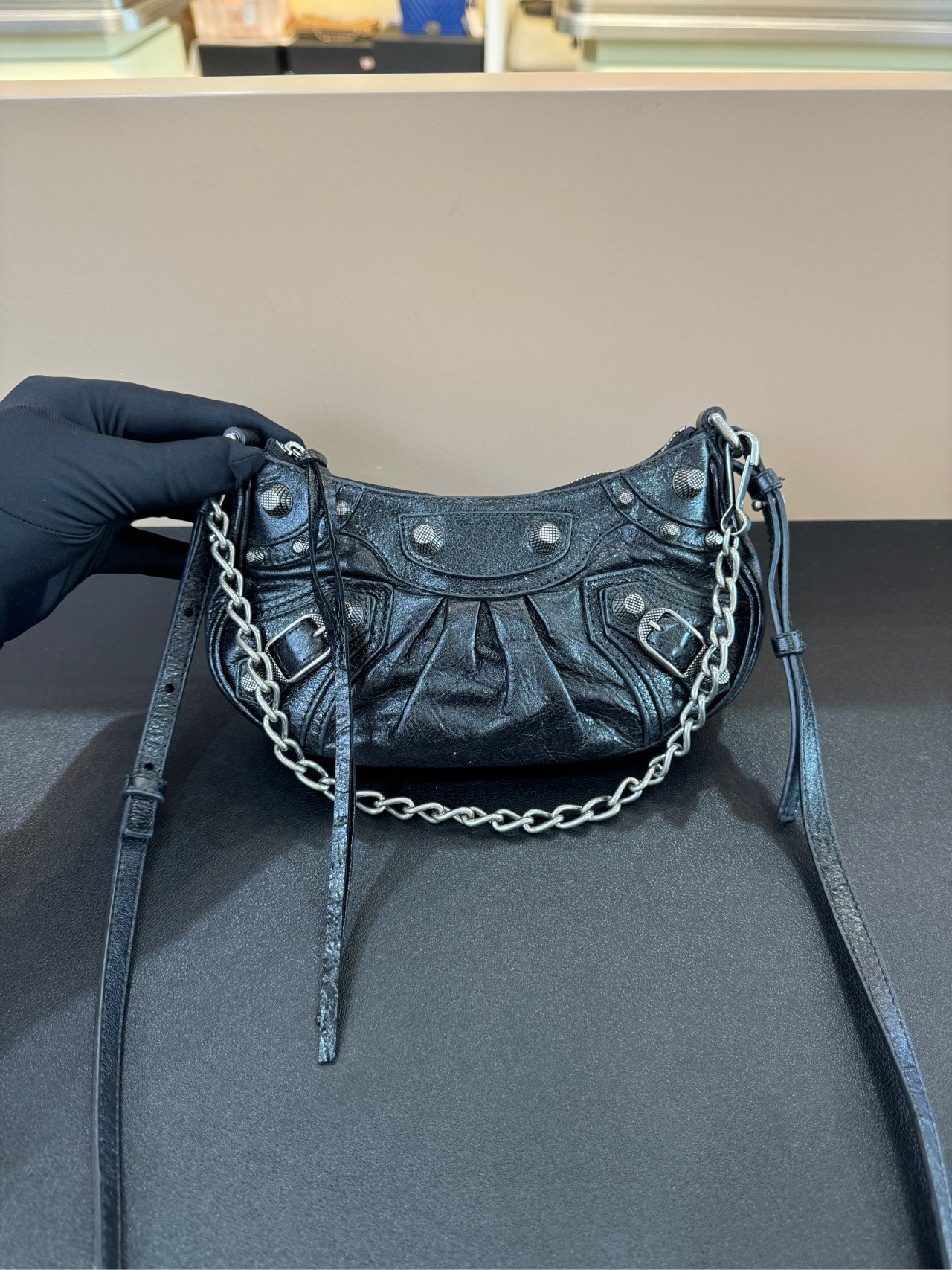 Balenciaga - Le Cagole - Leather - Black - (mini)