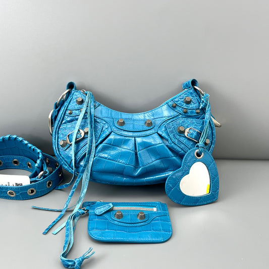 Balenciaga - Le Cagole - Leather - Blue - (mini)