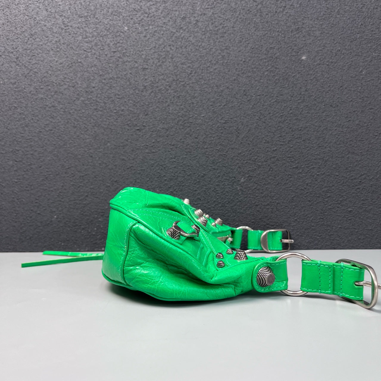 Balenciaga - Le Cagole - Leather - Green with Silver-Tone Hardware - (mini)
