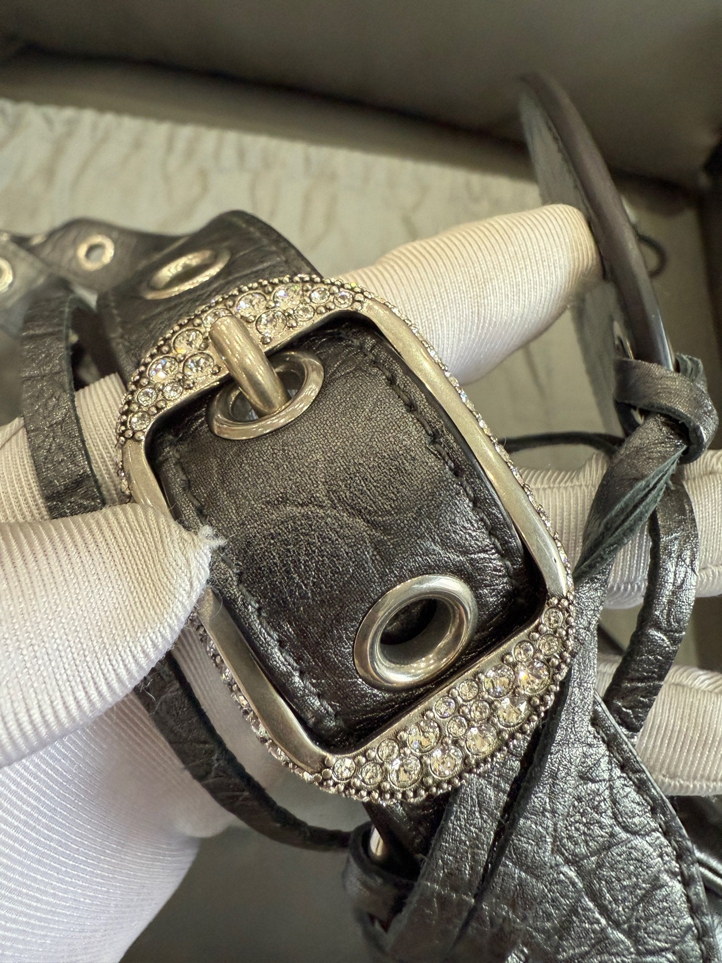 Balenciaga - Le Cagole - Leather - Grey - (mini)