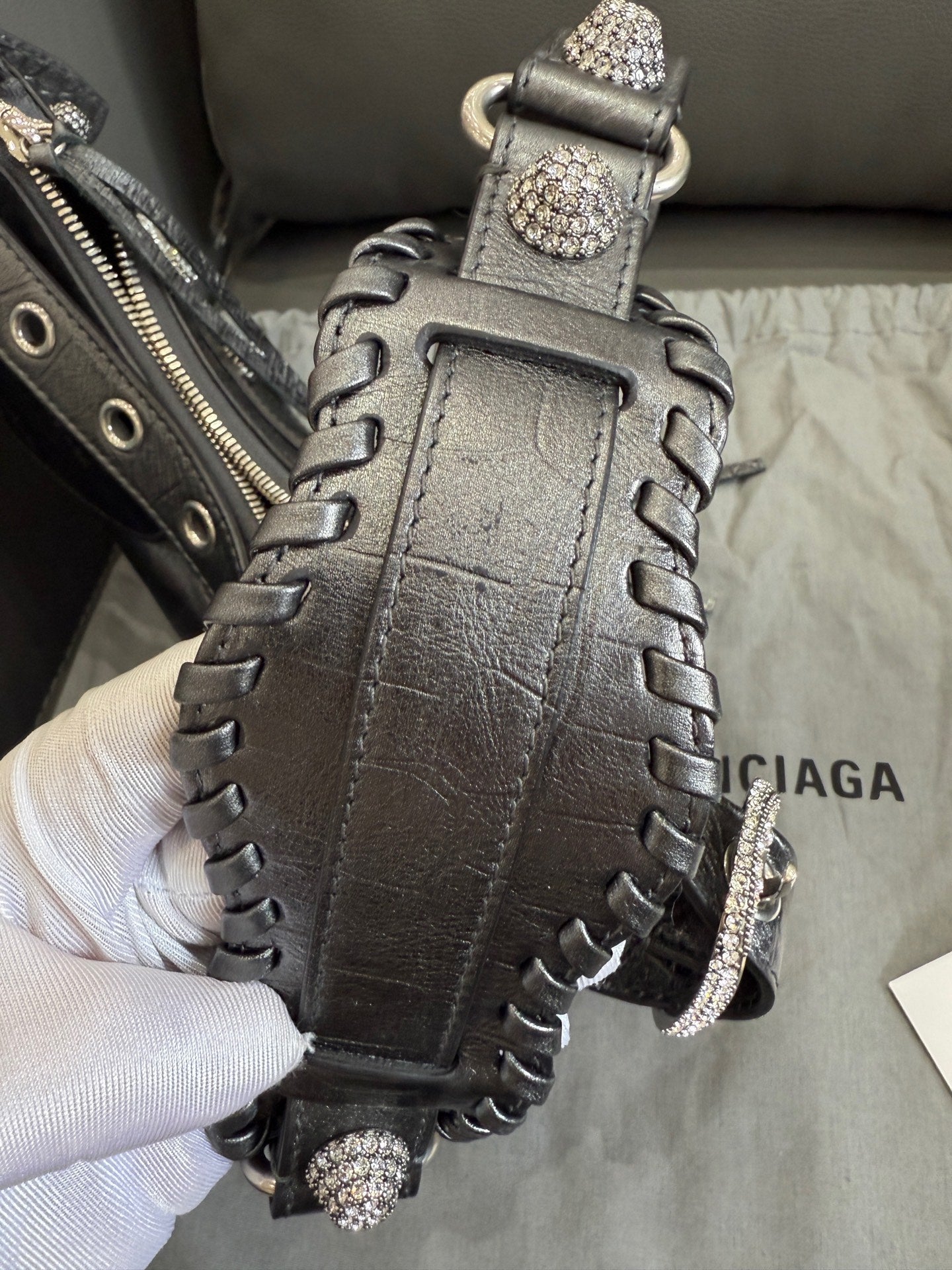 Balenciaga - Le Cagole - Leather - Grey - (mini)