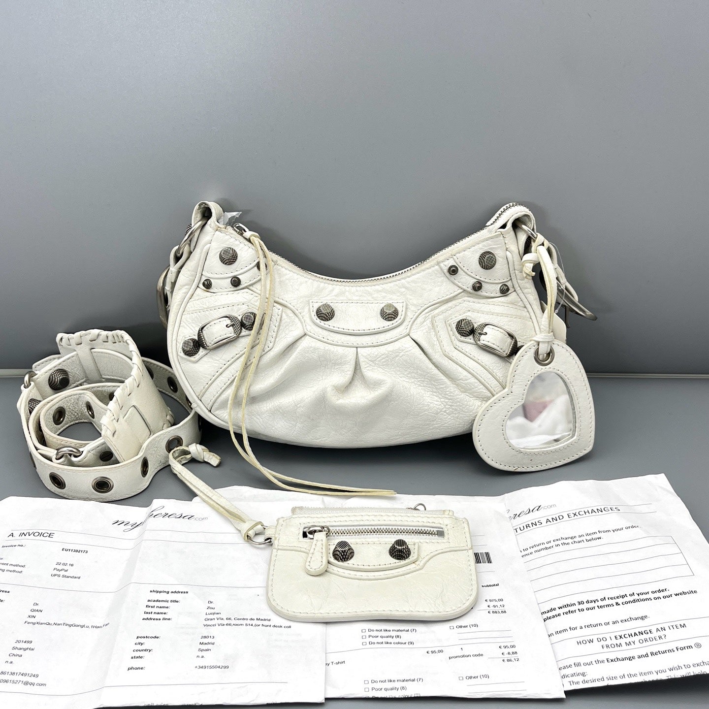 Balenciaga - Le Cagole - Leather - White - (small)