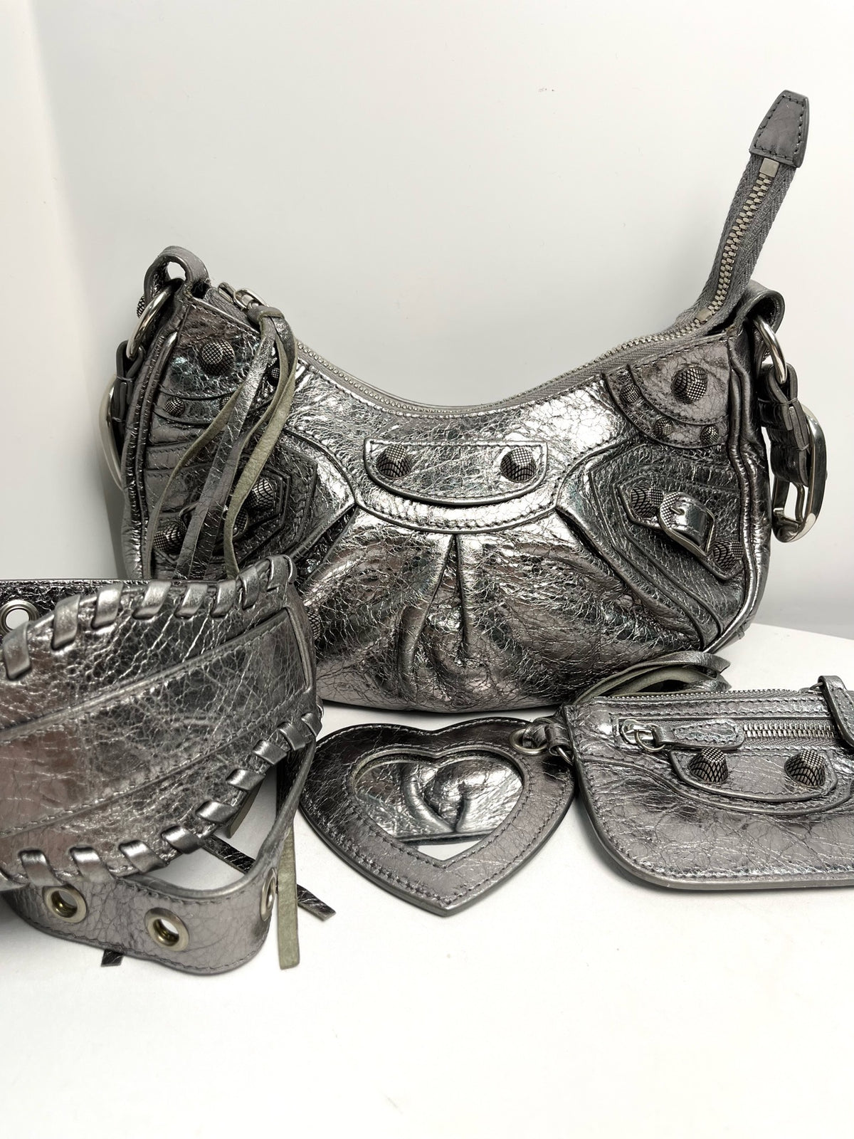 Balenciaga - Le Cagole - Patent leather - Silver