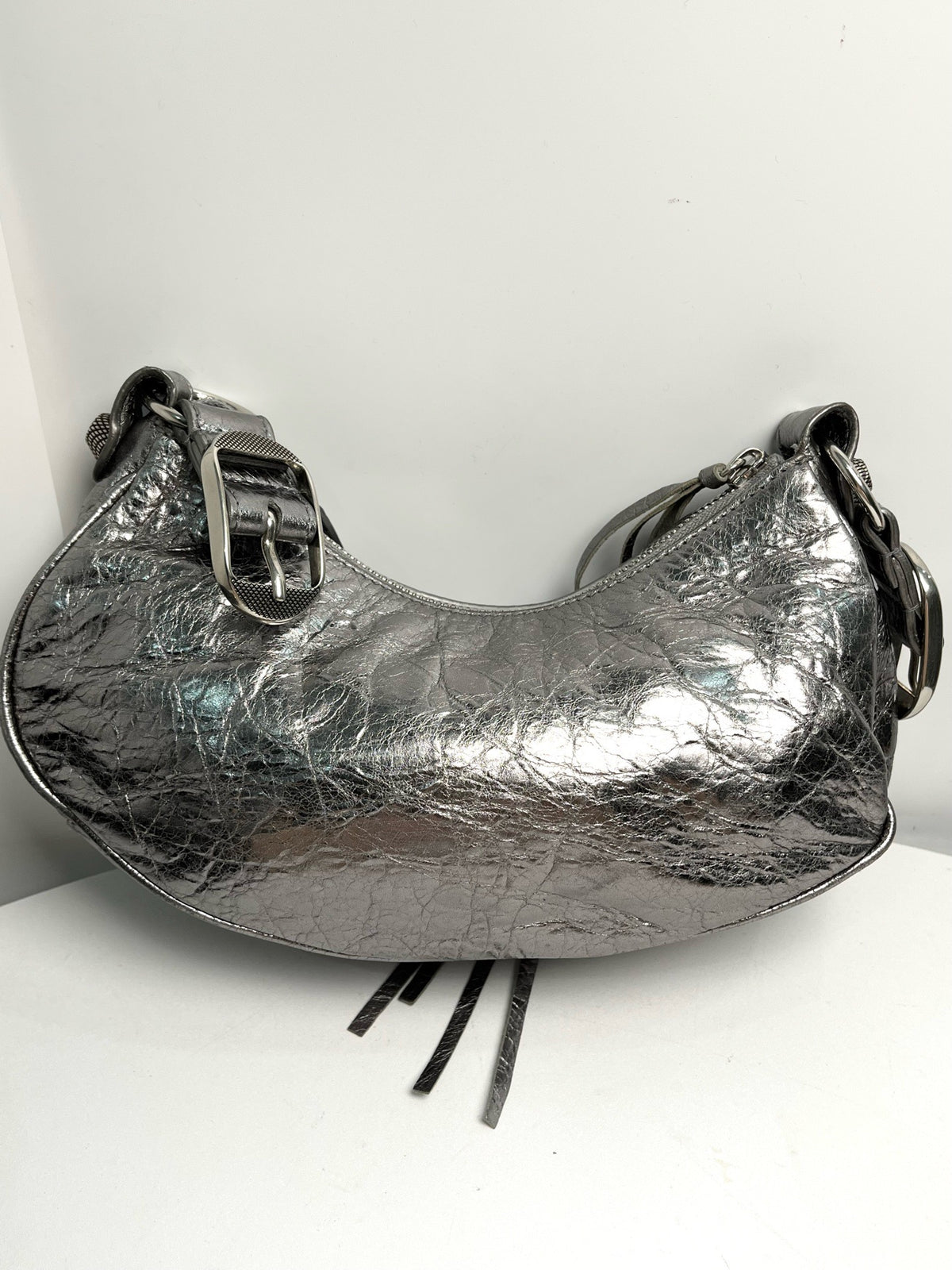 Balenciaga - Le Cagole - Patent leather - Silver